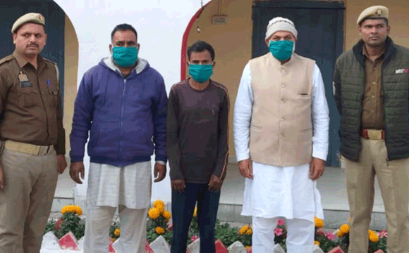 गौकशी करने के तीन वांछित आरोपियों को भेजा जेल
