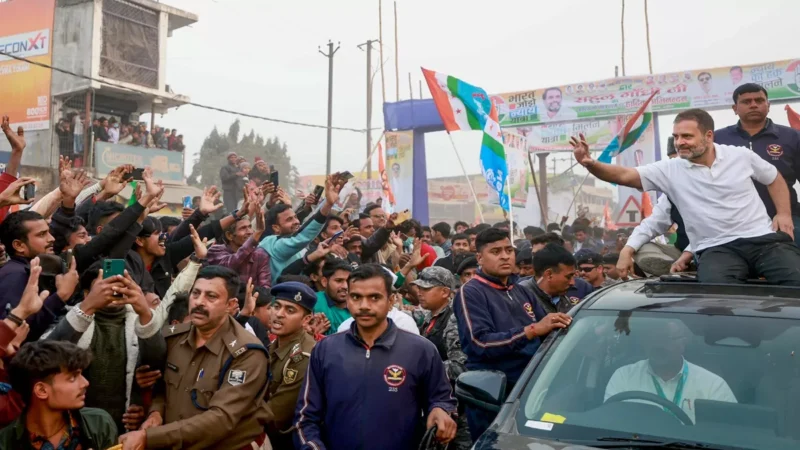 भारत जोड़ो न्याय यात्रा: महात्मा गांधी की प्रतिमा पर बिना माल्यार्पण किए आगे बढ़ा राहुल का कारवां, कटिहार में हो रहा रोड शो