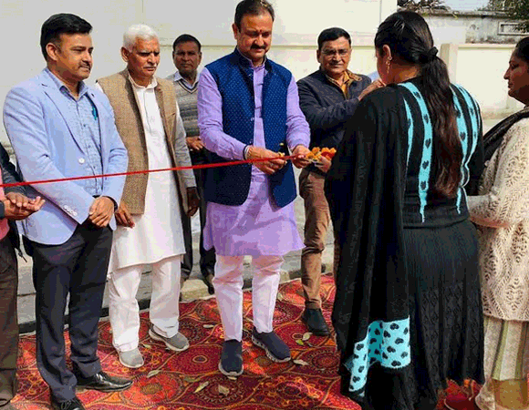 विकासखण्ड बलियाखेडी परिसर में हुआ नारी शक्ति वंदन कार्यक्रम