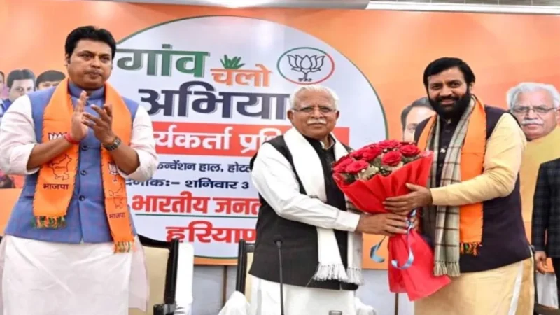 नायब सिंह सैनी संभालेंगे हरियाणा की कमान, यूपी के डिप्टी सीएम और मनोहर लाल ने दी बधाई