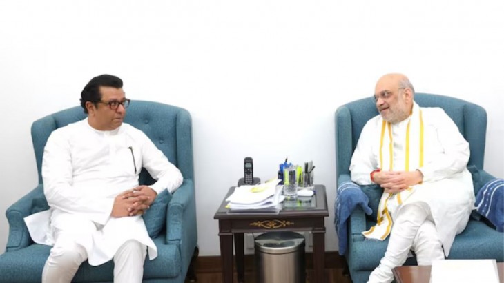 गठबंधन की चर्चा के बीच राज ठाकरे ने अमित शाह से की मुलाकात