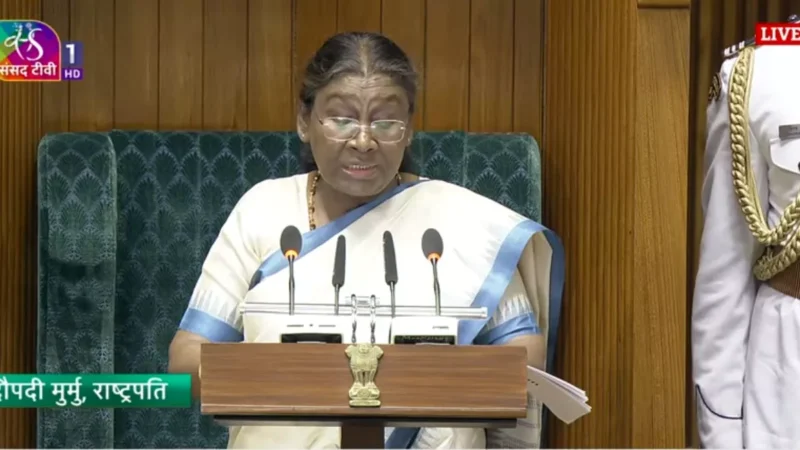 पेपर लीक मामले पर भी बोलीं राष्ट्रपति, संसद में अभिभाषण के दौरान किया जिक्र