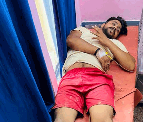 शेरमउ रोड पर छाप्पर चैराहे पर हुई फायरिंग मे एक युवक घायल