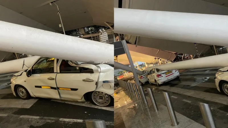 दिल्ली एयरपोर्ट के टर्मिनल-1 पर छत गिरी, 4 लोग घायल, अस्पताल में कराया गया भर्ती