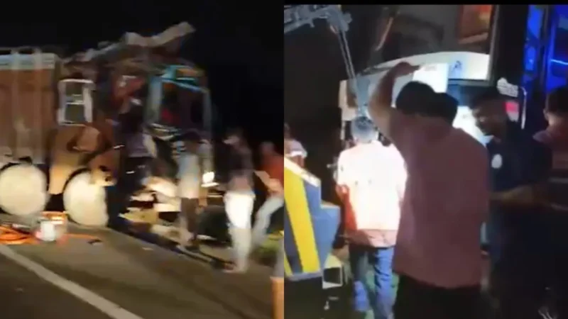 अहमदाबाद-वडोदरा हाईवे पर भीषण हादसा, बस को ट्रक ने मारी टक्कर, 6 लोगों की मौत- 8 घायल