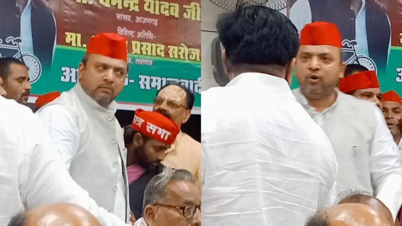 समाजवादी पार्टी के कार्यक्रम में विवाद, नफीस अहमद को बोलने से रोका तो पूछा- मुसलमान हूं इसलिए न बोलूं?