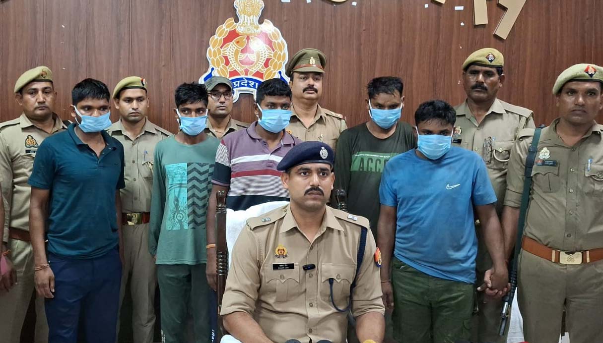 अन्तर्राज्जीय गिरोह के बदमाशो से पुलिस की मुठभेड़, 5 दबोचे