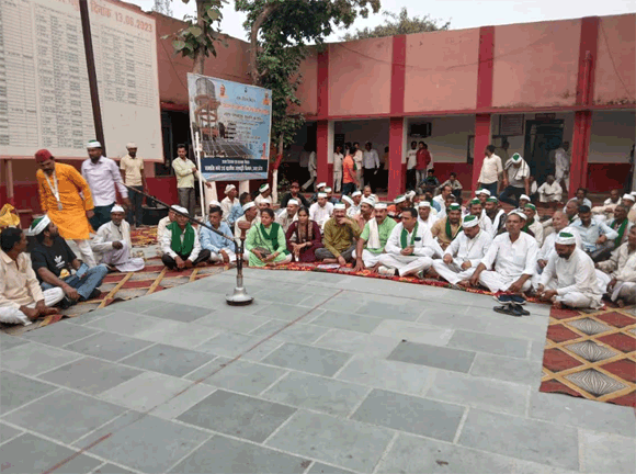 तहसील मुख्यालय से भाकियु डब्ल्यु का धरना समाप्त