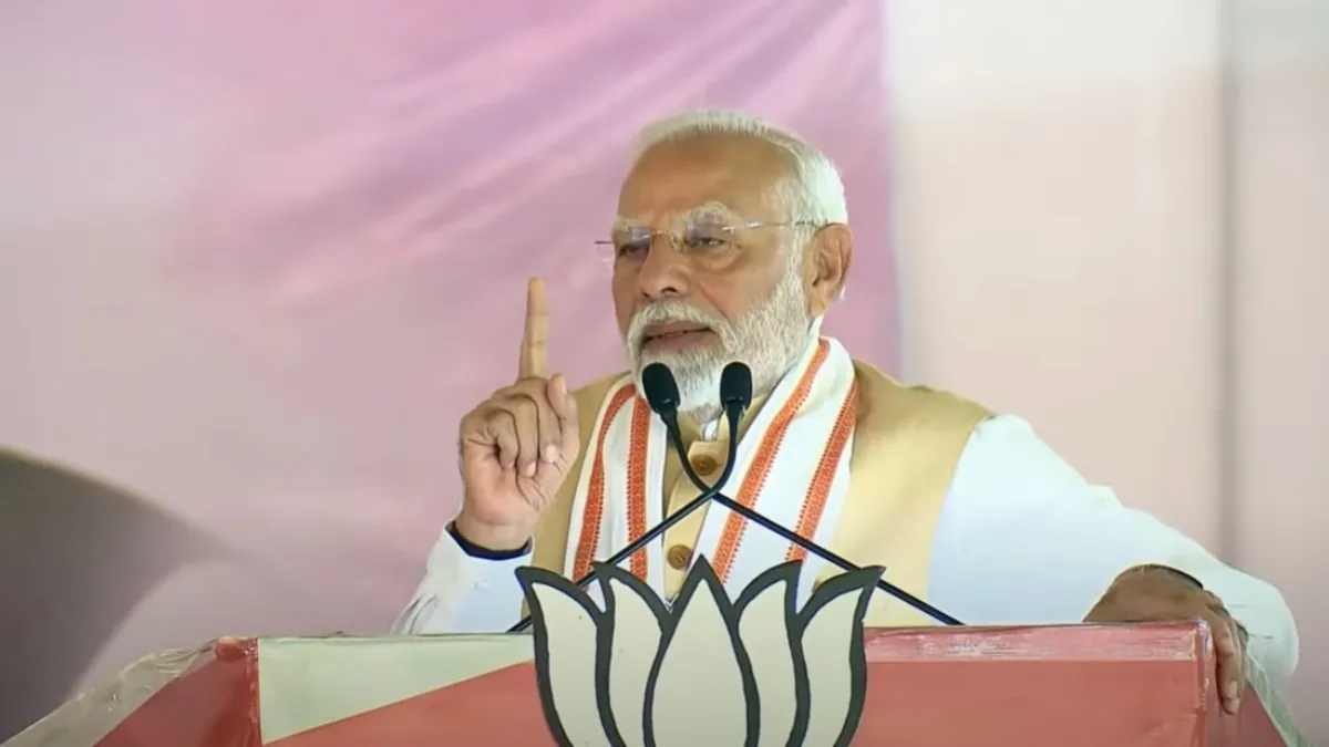 पीएम मोदी का हमला- “महाविकास अघाड़ी की गाड़ी में न पहिया, न ही ब्रेक, महिलाओं को देते हैं गाली”