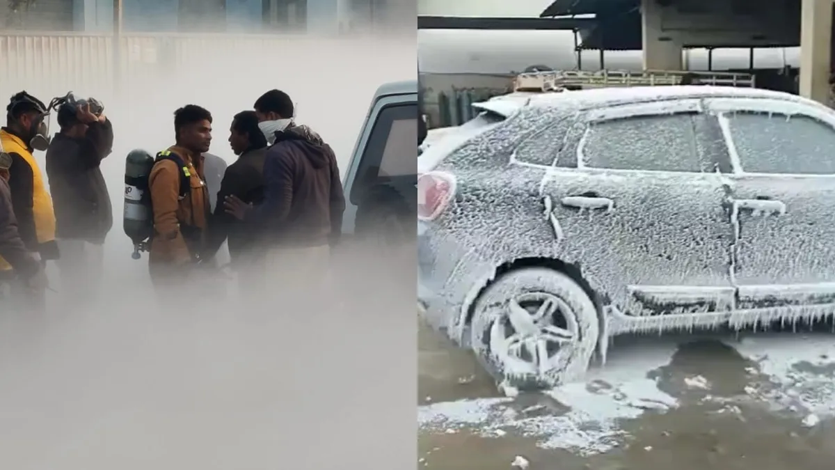 जयपुर के अजमेरा ऑक्सीजन गैस प्लांट में लीकेज, 200-300 मीटर तक गैस का हुआ रिसाव