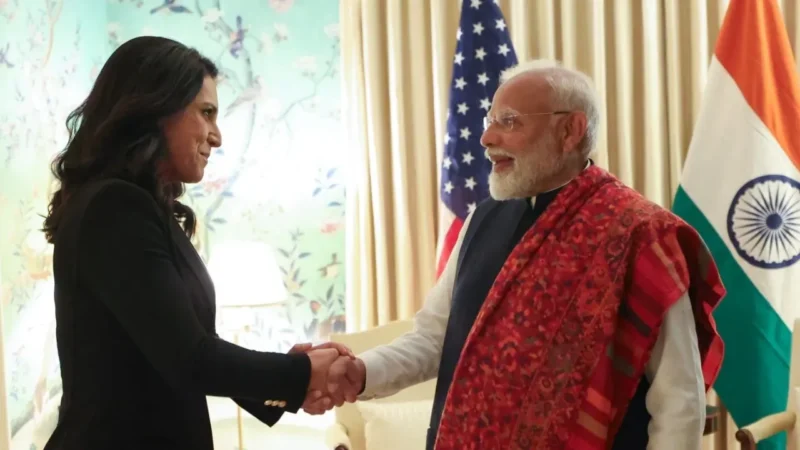 अमेरिका की 18 खुफिया एजेंसियों को लीड करेगी ये हिंदू महिला, PM मोदी ने की मुलाकात