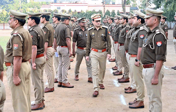 एसएसपी ने पुलिस लाइन का किया वार्षिक निरीक्षण