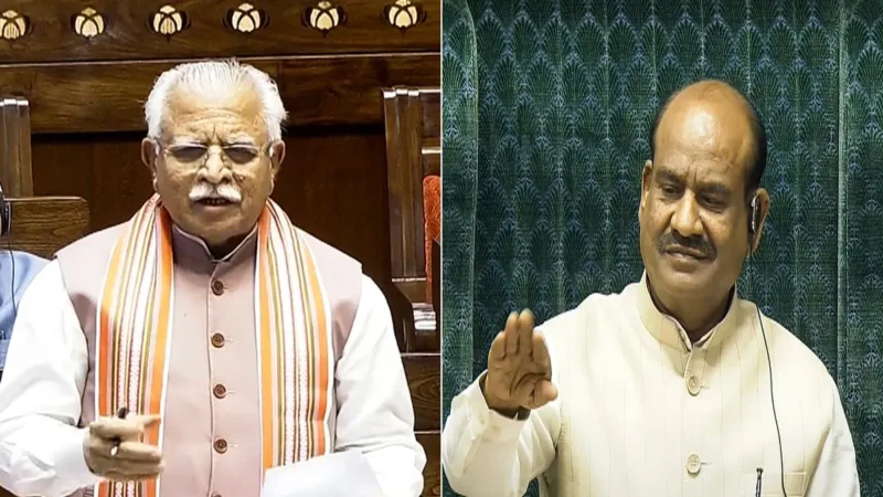 ‘मंत्री जी, प्रश्नकाल में शेरो शायरी नहीं होती’, लोकसभा स्पीकर ने खट्टर से कहा