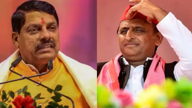 गोबर विवाद पर आमने-सामने आए अखिलेश-मोहन, MP के सीएम ने कहा- ‘भारत में रहने का अधिकार नहीं’