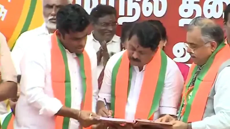 तमिलनाडु में भाजपा ने बदला प्रदेश अध्यक्ष, नयनार नागेंद्रन ने ली अन्नामलाई की जगह