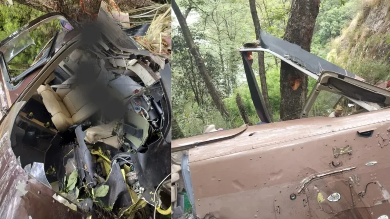 उत्तराखंड: उत्तरकाशी के गंगनानी के पास क्रैश हुआ हेलिकॉप्टर, 5 यात्रियों की मौत, 2 घायल