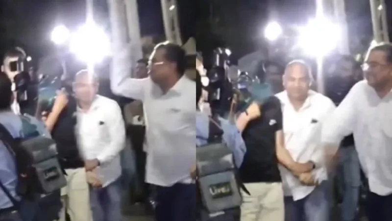 राजा रघुवंशी मर्डर के आरोपी को देख फूटा शख्स का गुस्सा, पुलिस के सामने ही जड़ा जोरदार थप्पड़