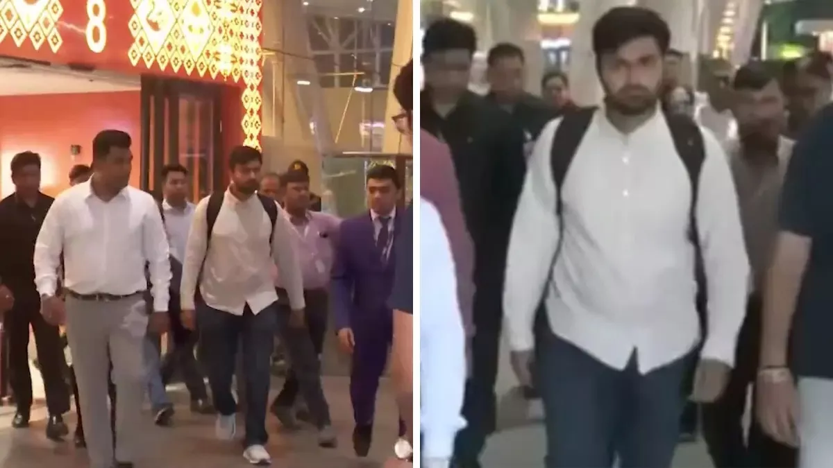 गुजरात के पूर्व CM विजय रूपाणी के बेटे पहुंचे गांधीनगर, DNA सैंपल देकर करेंगे पिता के शव की पहचान