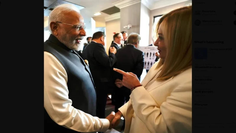 G7 में मुलाकात के बाद जॉर्जिया मेलोनी ने X पर शेयर की तस्वीर, PM Modi ने दी प्रतिक्रिया