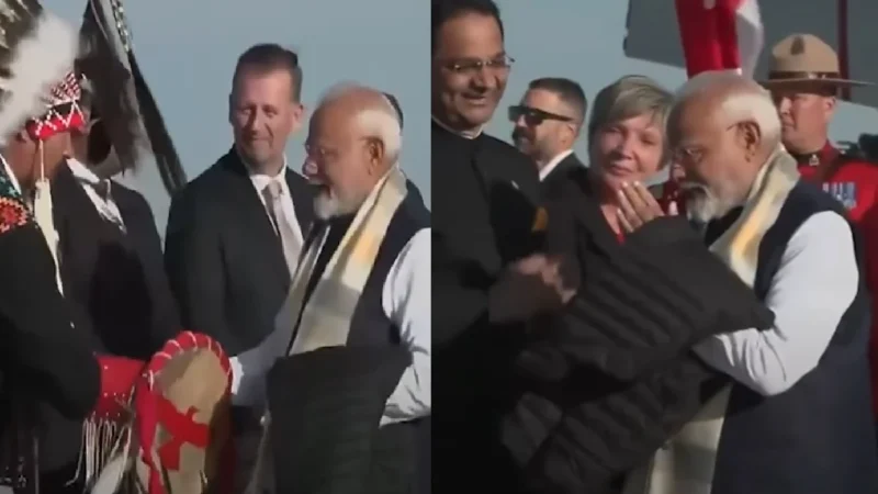हाथों में जैकेट, गले में शॉल, कनाडा में मोदी का भौकाल, खालिस्तानियों के गढ़ में भारत के प्रधानमंत्री का ये रौद्र रूप देखा आपने?
