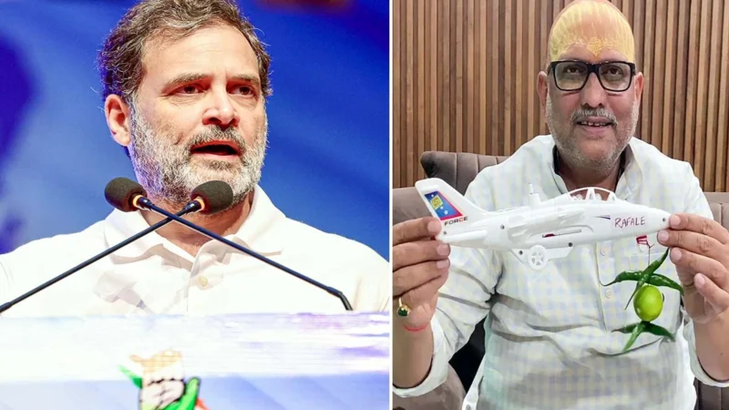 पहले नींबू मिर्च बांध कर राफेल का मजाक उड़ाया, अब आत्मसमर्पण की बात कह सेना पर सवाल उठाया