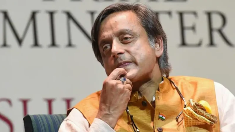 शशि थरूर का कांग्रेस के वक्ताओं की लिस्ट में नहीं था नाम, सवाल पूछा गया तो हंसते हुए बोले- ‘मौन व्रत, मौन व्रत’