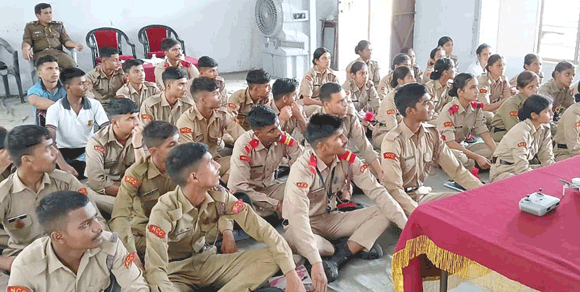 एनसीसी संयुक्त वार्षिक शिविर-258 में टैंट पिचिंग प्रतियोगिता आयोजित