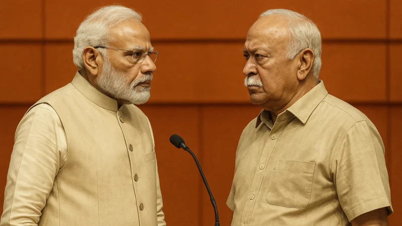 धनखड़, अमित शाह के बाद अब मोहन भागवत का संदेश: क्या मोदी को दिया गया है ‘75 पार विश्राम’ का संकेत?