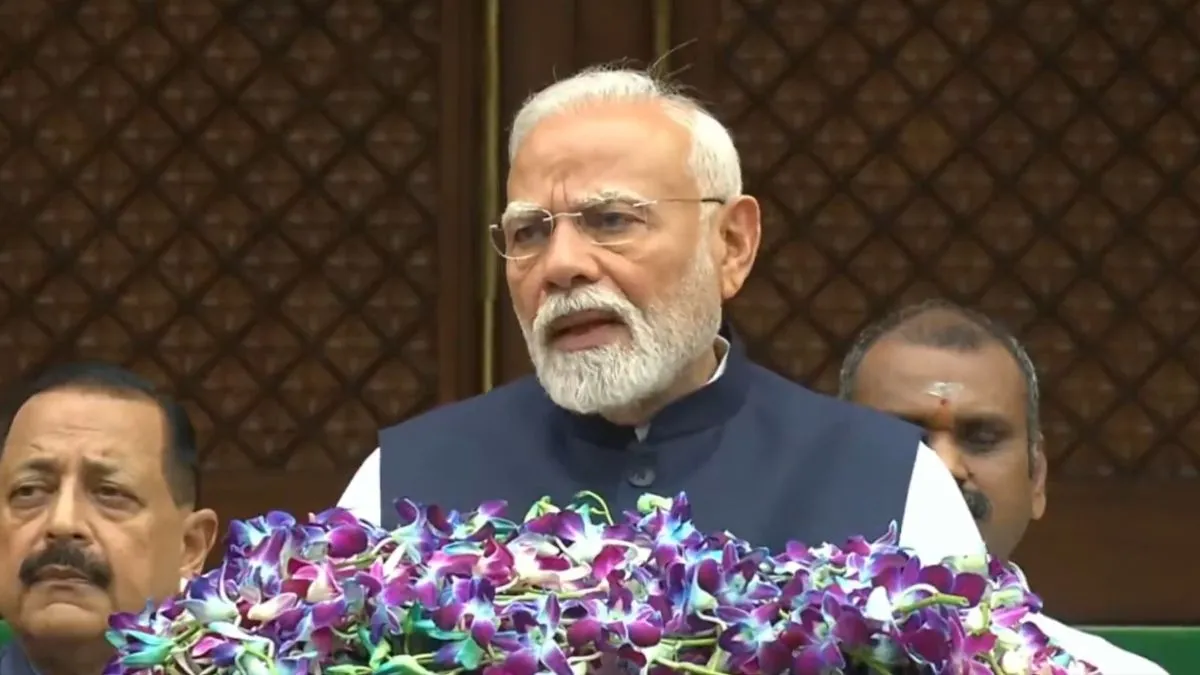 संसद परिसर में पीएम मोदी का संबोधन, बोले- ‘मानसून सत्र विजय का उत्सव, ऑपरेशन सिंदूर में शत-प्रतिशत लक्ष्य हासिल हुए’