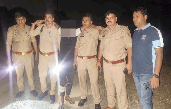 देहात कोतवाली पुलिस की बदमाशों से मुठभेड़, एक घायल समेत दो गिरफ्तार, एक फरार
