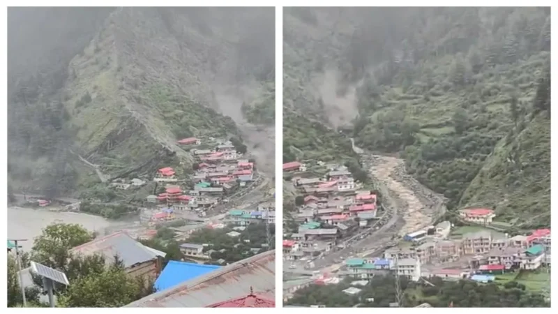 उत्तराखंड के धराली में बादल फटने से मची बड़ी तबाही, अबतक 10 की मौत, 40 से ज्यादा लापता