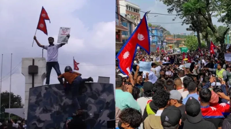 नेपाल की संसद में घुसे Gen-Z प्रदर्शनकारी, पुलिस फायरिंग में 1 की मौत; 26 एप बैन होने के चलते हैं नाराज