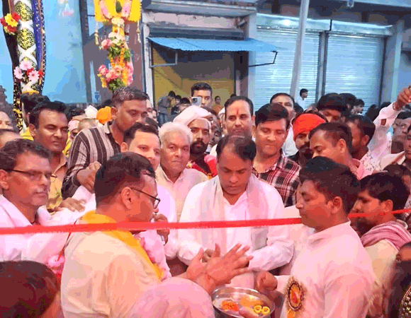 नकुड़ में गोगा महाडी मेले का उद्घाटन, एमएलसी सुरेश कश्यप  ने काटा फीता