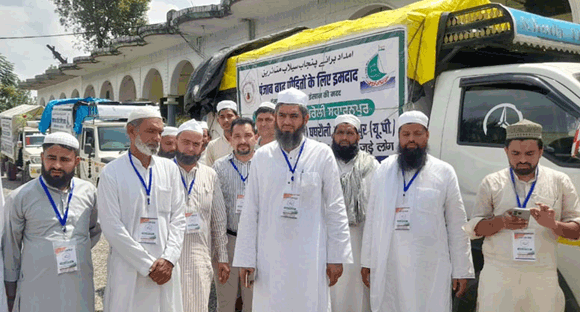 पंजाब बाढ़ पीडि़तों को भेजी राहत समग्री