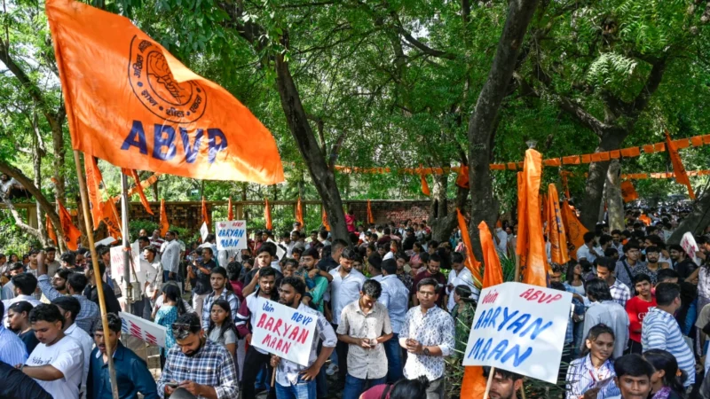 ABVP का डंका, अध्यक्ष समेत 3 पद जीते, NSUI को मिली एक सीट