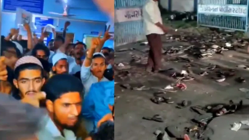 गुजरात: गोधरा और जूनीगढ़ी में हंगामा, विशेष समुदाय के लोगों ने पुलिस स्टेशन में तोड़फोड़ की, करना पड़ा लाठीचार्ज