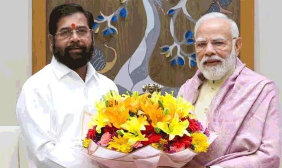 दिल्ली में PM मोदी से डिप्टी CM एकनाथ शिंदे की मुलाकात, कहा- ‘बिहार में NDA की लहर है, जीत तय’