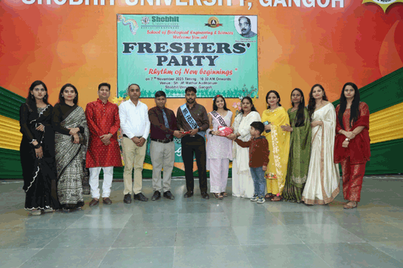 शोभित विश्वविद्यालय में “रिदम ऑफ न्यू बिगिनिंग्स” के साथ फ्रेशर्स का रंगारंग स्वागत