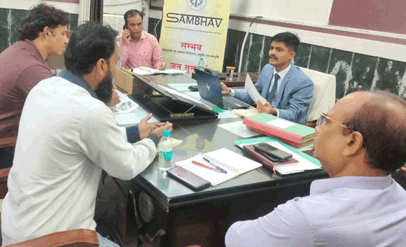 चार समस्याओं का नगरायुक्त ने कराया तत्काल निस्तारण