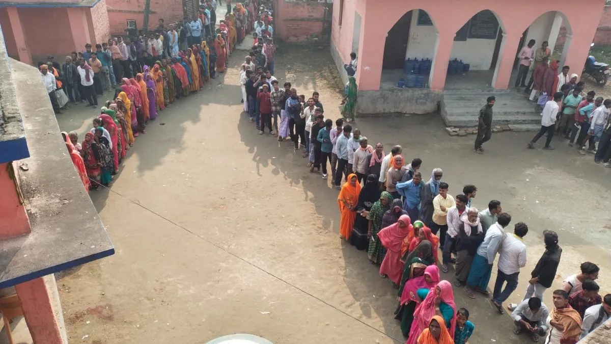 बिहार में वोटिंग का फाइनल अपडेट: टोटल 66.91% मतदान, 71.6% महिलाओं और 68.2% पुरुषों ने दिया वोट