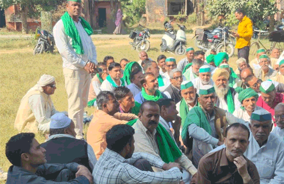 भाकियु टिकैत की बैठक में स्मार्ट मीटर लगाये जाने पर किसानो ने ओक्रोश जताया