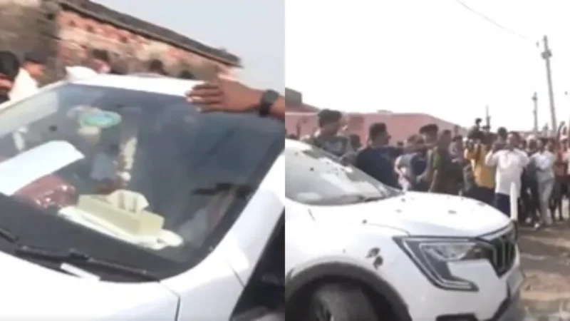 बिहार के डिप्टी CM विजय सिन्हा के काफिले पर पत्थरबाजी, बोले- “RJD के गुंडों ने किया हमला”