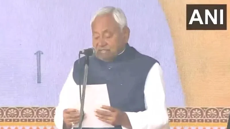 नीतीश कुमार ने रिकॉर्ड 10वीं बार बिहार के मुख्यमंत्री पद की शपथ ली, PM मोदी, अमित शाह मौजूद रहे