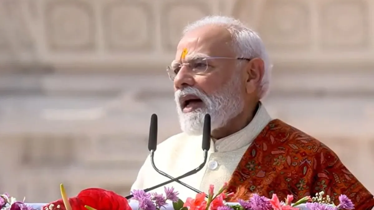 ‘आज पूरा विश्व राममय है, हर राम भक्त के हृदय में…’, राम मंदिर के शिखर पर धर्म ध्वज फहराने के बाद बोले PM मोदी