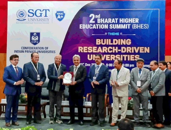 शोभित विश्वविद्यालय गंगोह के कुलपति ने भारत हायर एजुकेशन समिट 2025 में लिया हिस्सा