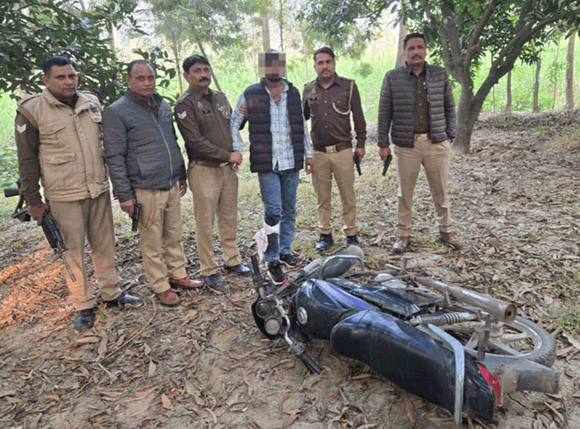 चिलकाना पुलिस ने मुठभेड़ में घायलावस्था में पकड़ा बदमाश