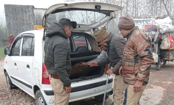 पुलिस का सघन चैकिंग अभियान जारी