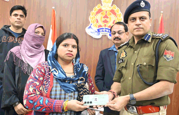 साइबर क्राइब पुलिस ने पीडि़त के खाते से ठगी गई 42 हजार 960 रूपए की धनराशि कराई वापस