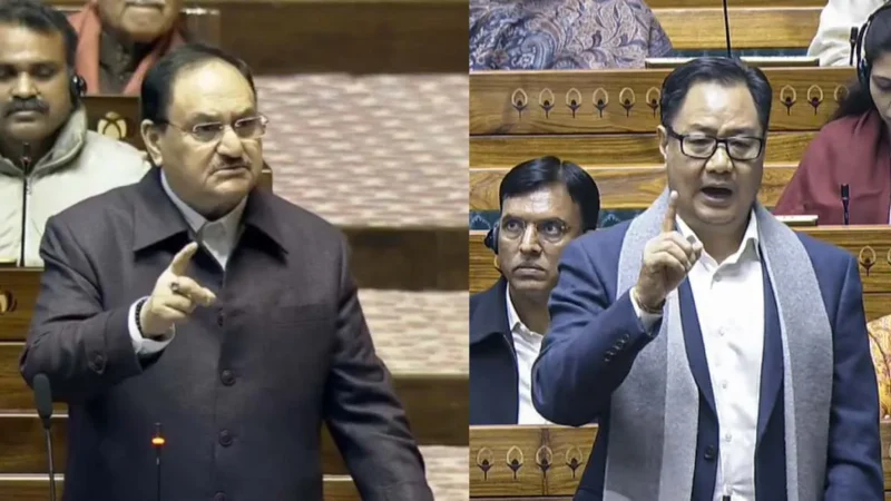 PM मोदी को अपशब्द कहने पर संसद में हंगामा, जेपी नड्डा बोले- ‘राहुल-सोनिया माफी मांगें’