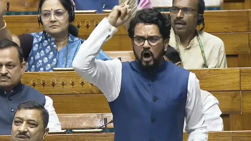 संसद में किसने पी ई-सिगरेट? अनुराग ठाकुर के आरोप पर हंगामा, स्पीकर बोले- कार्रवाई करूंगा